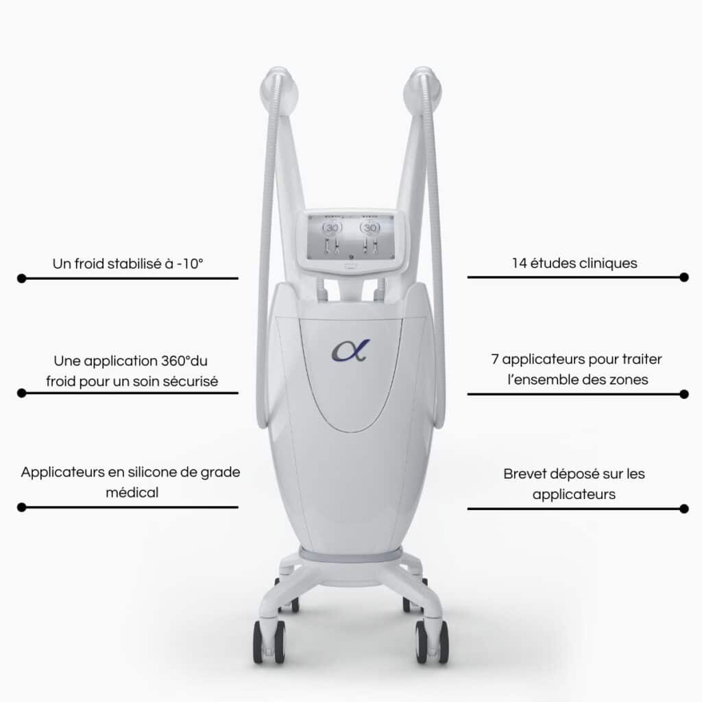 APPAREIL CLATUU de cryolipolise de toute dernière génération intégrant la cryo 360° avec tous les avantages